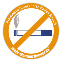 Aufkleber „Rauchen verboten“ (rund, 8 cm Ø)