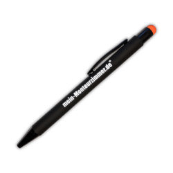 Kugelschreiber mit Touchpen (schwarz)