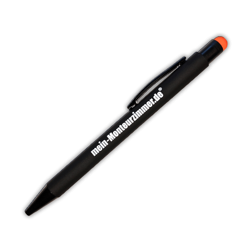 Kugelschreiber mit Touchpen (schwarz)